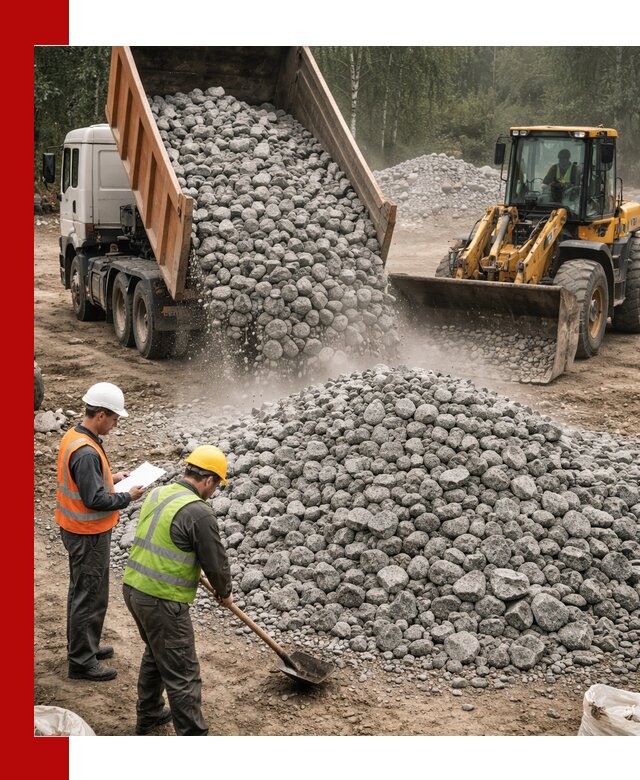 Гранитный щебень фракция 70-150 доставка в Орске