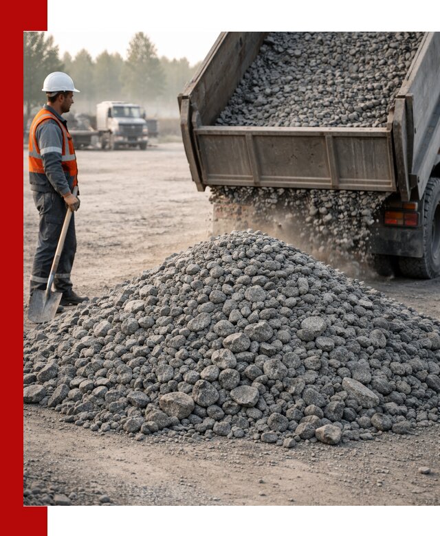 Гранитный щебень фракции 100–201 для строительства в Орске