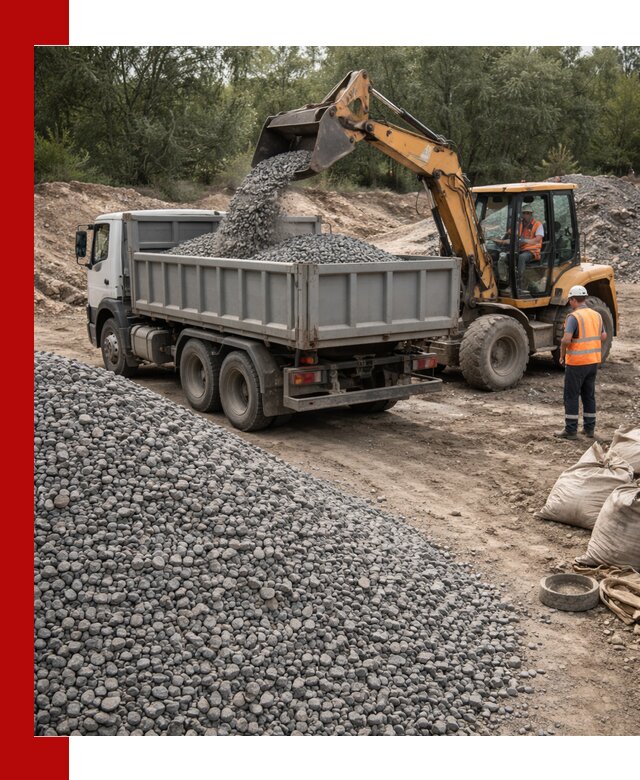 Доставка гравийного щебня в Орске оптом и в розницу