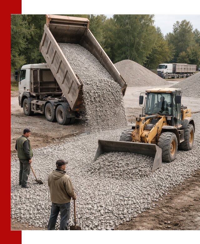 Купить гравийный щебень фракция 20-40 в Орске с доставкой