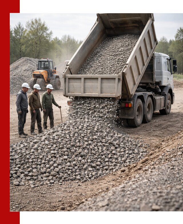 Доставка гравийного щебня фракции 70-120 в Орске