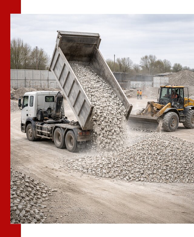 Доставка и продажа известнякового щебня в Орске