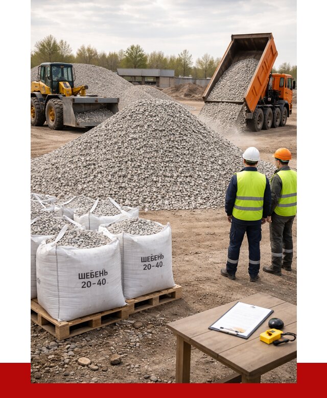 Известняковый щебень 20-40 в Орске от 2171 р. ПРОНЕРУДРск