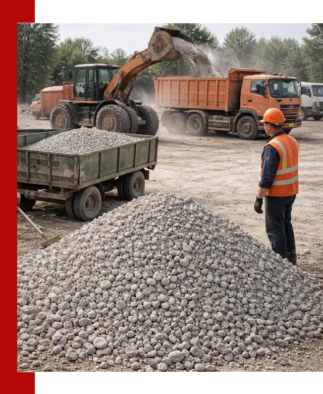 Доставка известнякового щебня фракция 20–40 в Орске