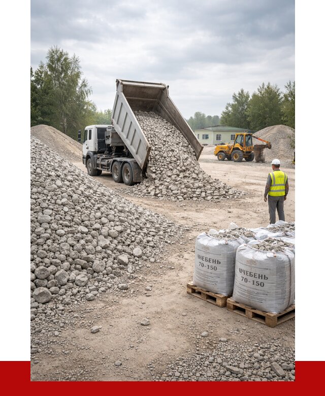 Известняковый щебень фракция 70-150 в Орске от 1293 р. | ПРОНЕРУДРск