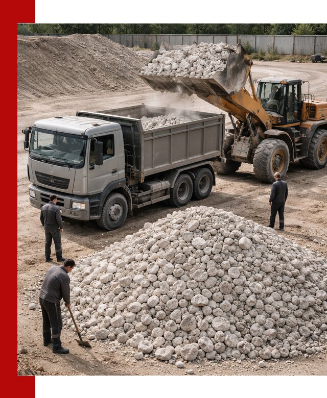 Известняковый щебень фракция 70–150 с доставкой в Орске