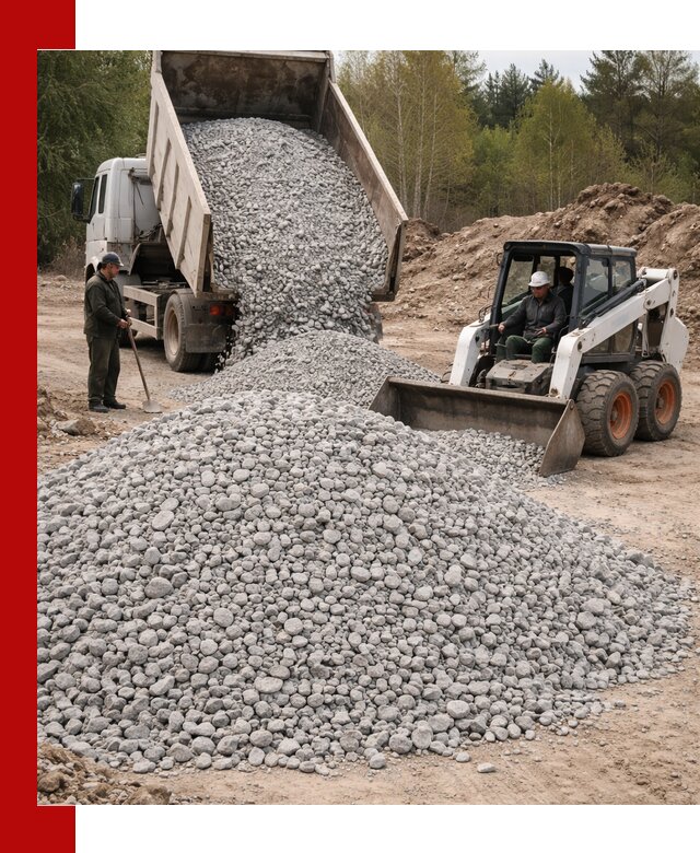 Доставка доломитового щебня в Орске напрямую от карьера