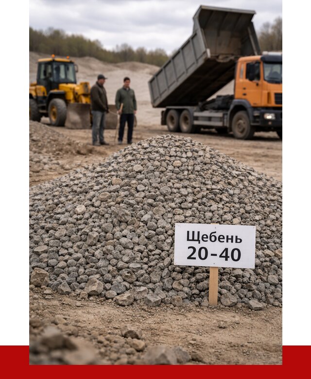 Бетонный щебень фракция 20-40 в Орске от 2533 р. | ПРОНЕРУДРск