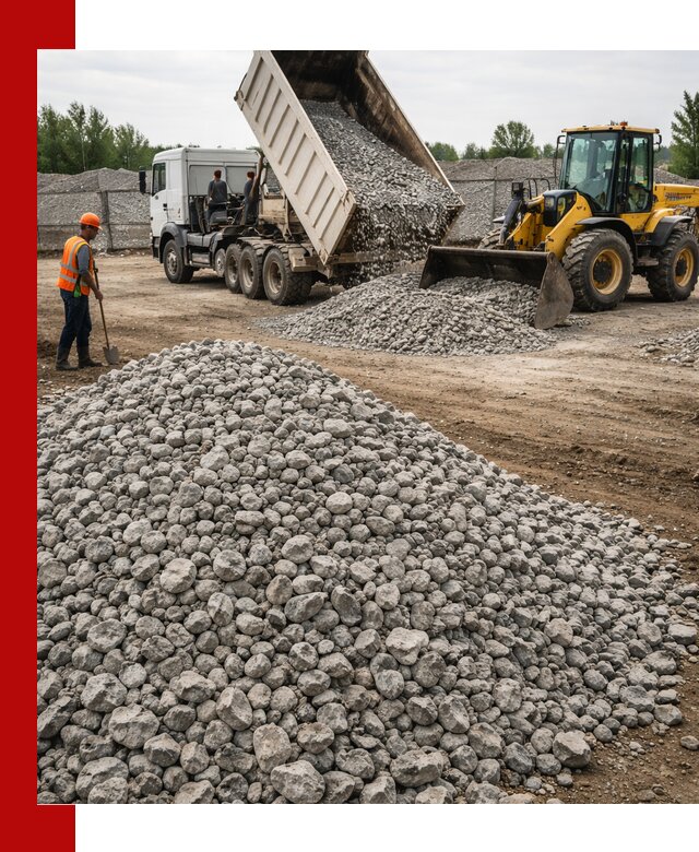 Доставка бетонного щебня фракции 40-70 в Орске