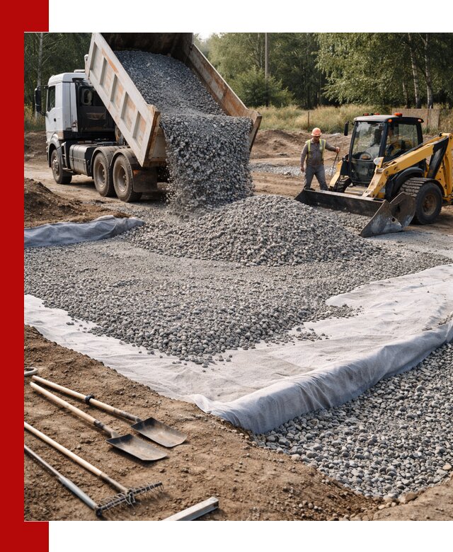 Щебень для фундамента с доставкой в Орске