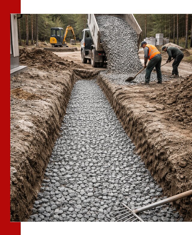 Щебень для дренажа с доставкой в Орске высокого качества