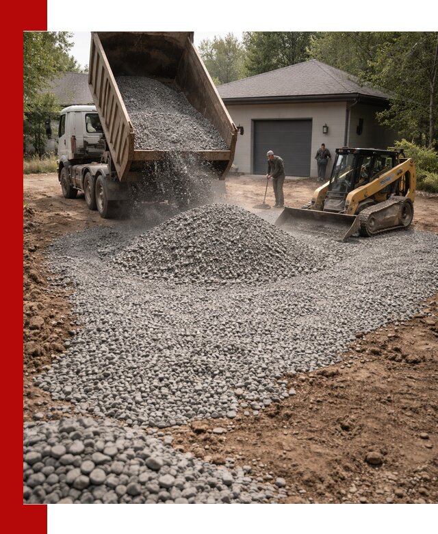 Щебень для парковки в Орске: доставка и укладка качественного материала