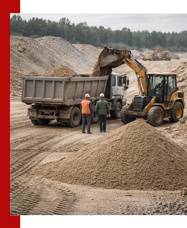 Карьерный среднезернистый песок с доставкой в Орске