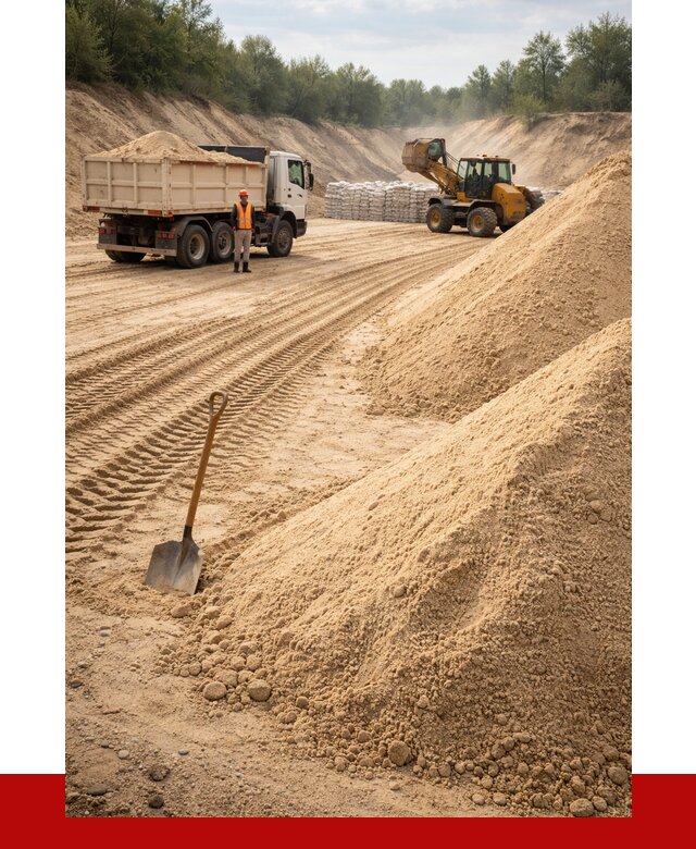 Карьерный песок мелкозернистый в Орске от 9306 р. | ПРОНЕРУДРск