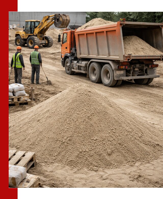 Доставка и продажа мытого речного песка в Орске