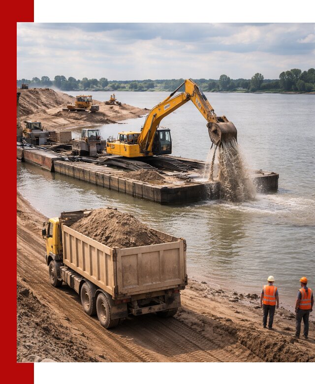 Намывной песок с доставкой в Орске оптом и в розницу