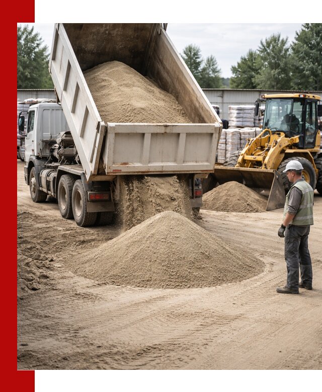 Поставка и доставка песка для бетона в Орске