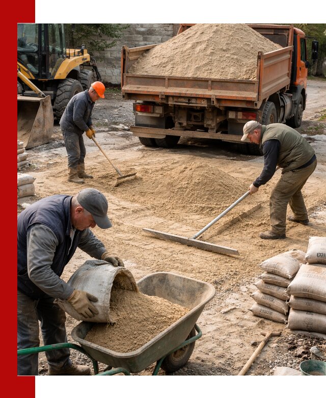 Поставка песка для стяжки в Орске с быстрой доставкой