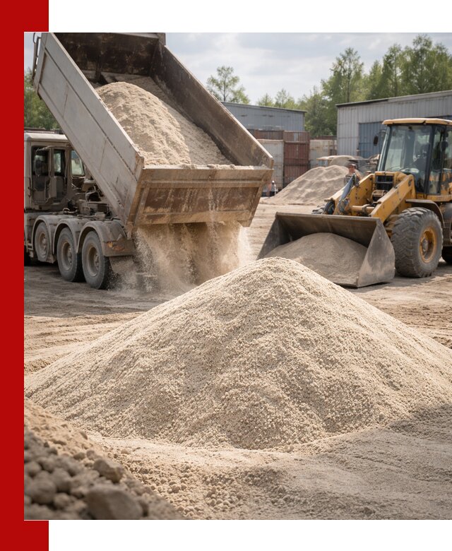 Кварцевый песок с доставкой в Орске для строительных работ