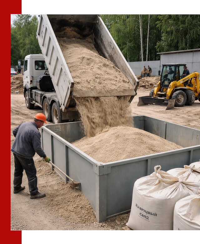 Кварцевый песок для фильтра в Орске — доставка и качество