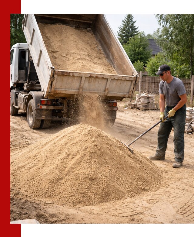 Доставка сухого песка самосвалами в Орске
