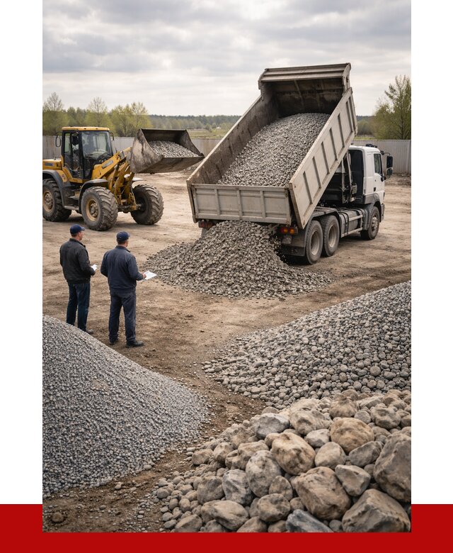 Гравий и камень с доставкой в Орске от 4343 р. - ПРОНЕРУДРск