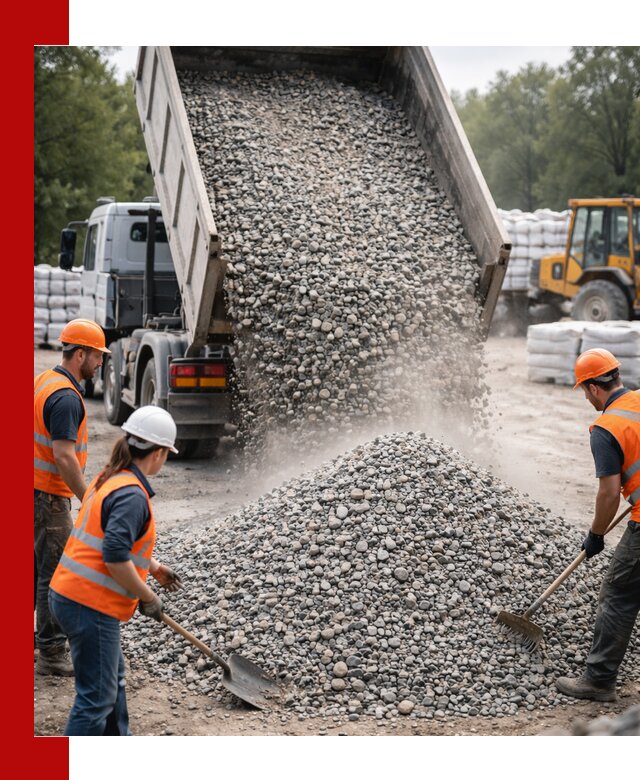 Доставка гравия и камня в Орске оптом и в розницу