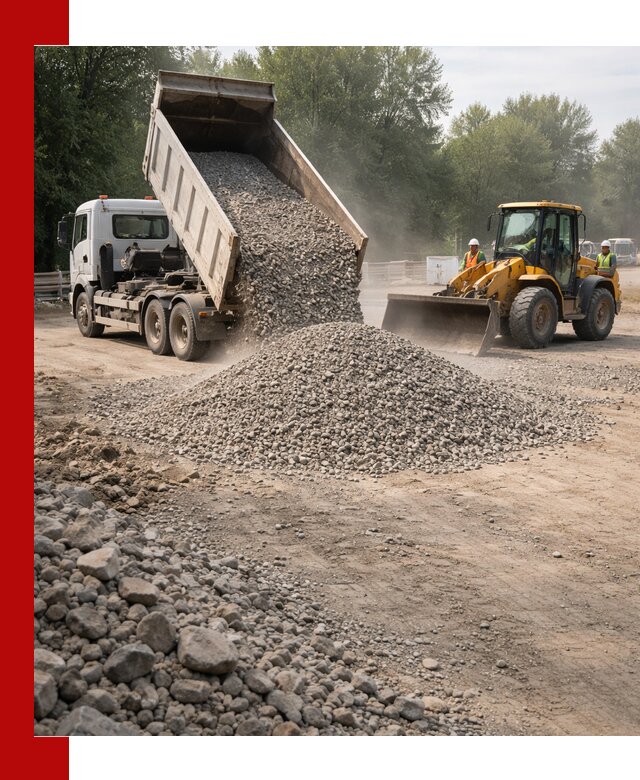 Гравий фракция 5–20 доставка в Орске оптом и в розницу