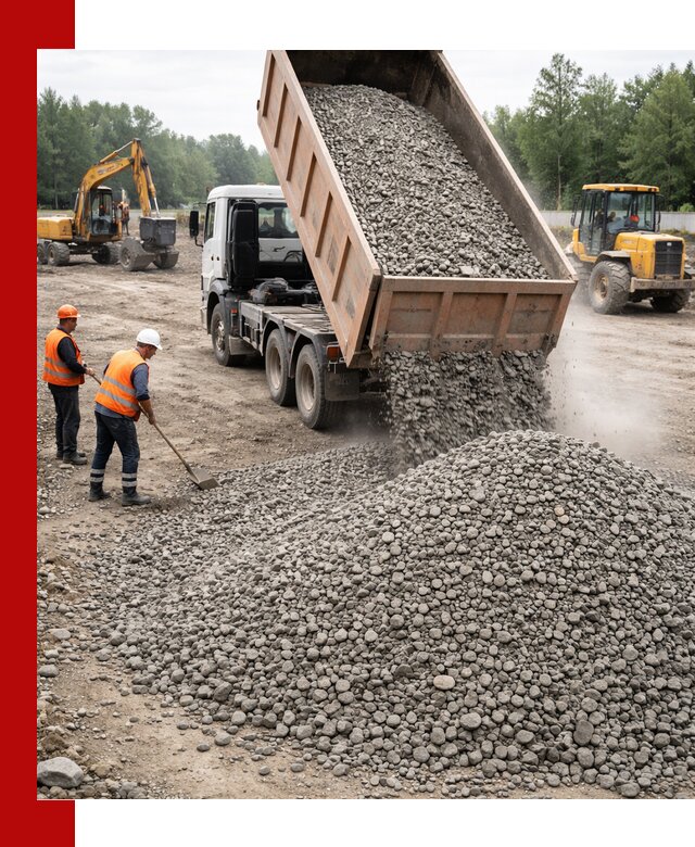 Доставка гравия фракции 40-70 в Орске оптом и в розницу