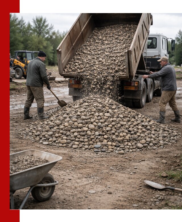 Доставка гальки речной оптом и в розницу в Орске