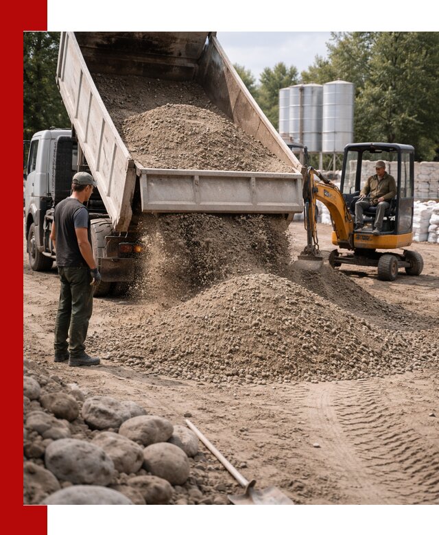 Доставка ПГС С3 в Орске самосвалами и миксерами