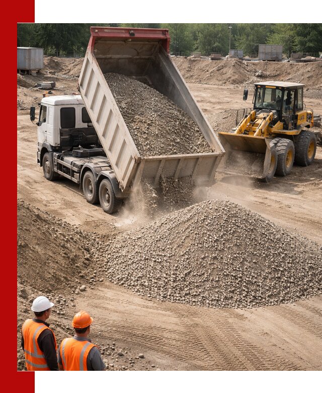 Щебень с песком (ЩГПС С2) с доставкой в Орске