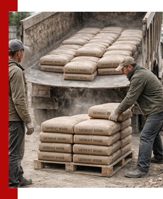 Цемент М500 с доставкой самосвалом в Орске
