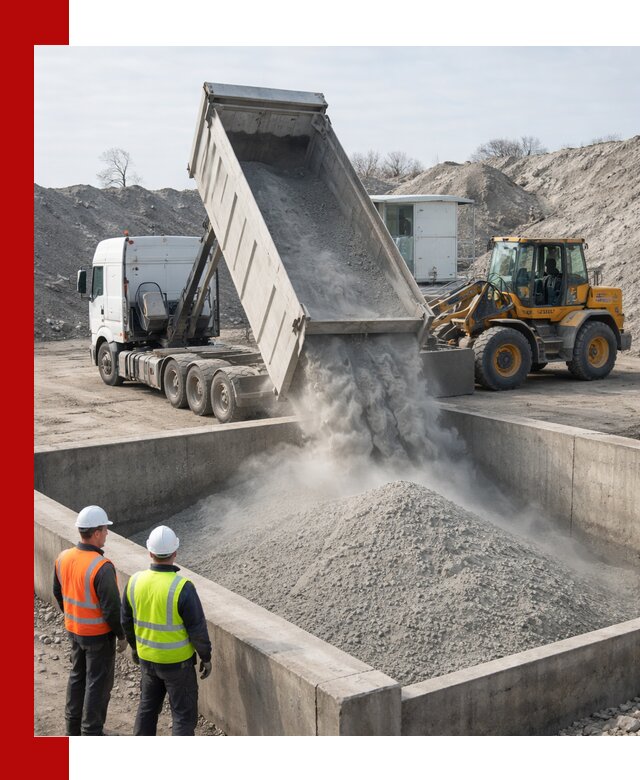 Доставка цемента навалом в Орске крупными партиями