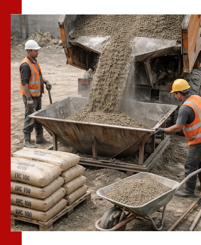 Доставка цементно-песчаной смеси М100 в Орске