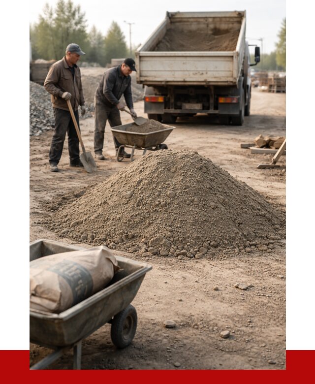 Цементно-песчаная смесь М150 в Орске от 4860 р. | ПРОНЕРУДРск