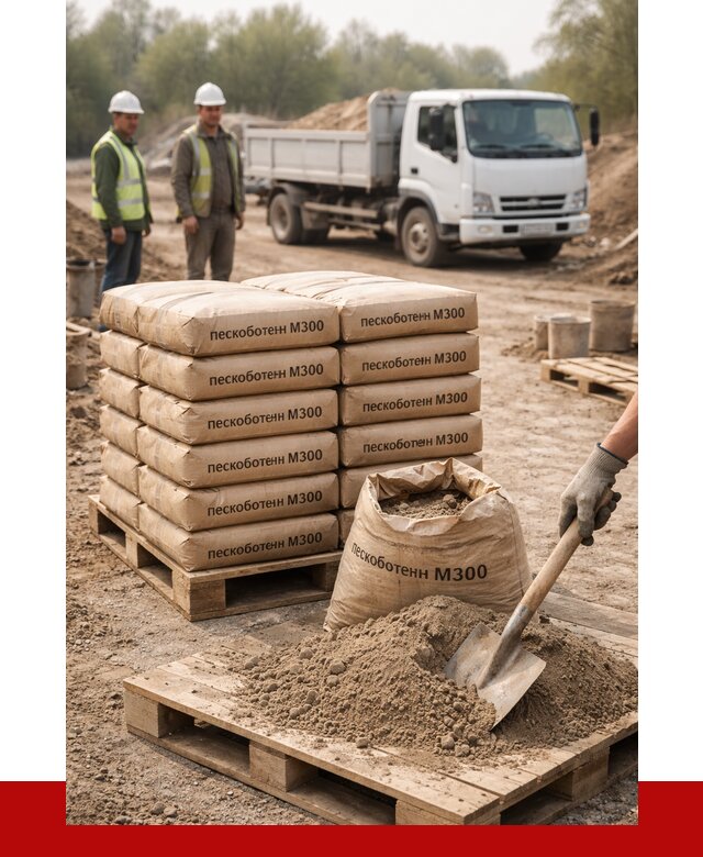 Пескобетон М300 в Орске с доставкой от 4808 р. за куб | ПРОНЕРУДРск