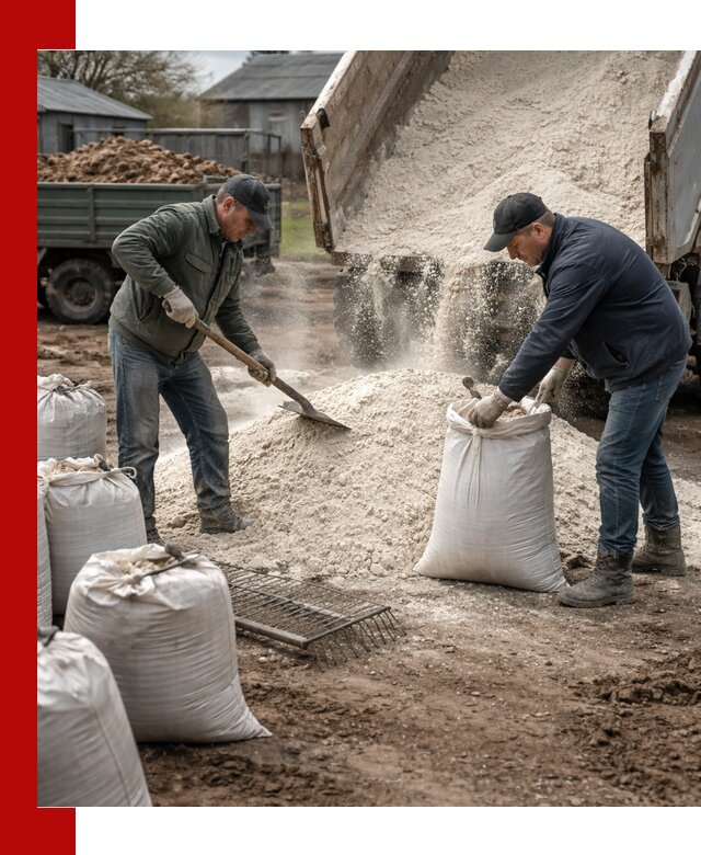 Доставка извести пушонки в Орске оптом и мелким оптом