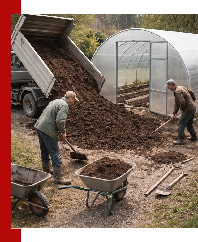 Грунт для теплицы с доставкой в Орске — плодородный субстрат под растения