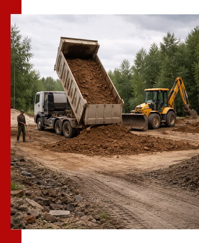 Доставка суглинка самосвалами в Орске подсыпка и планировка