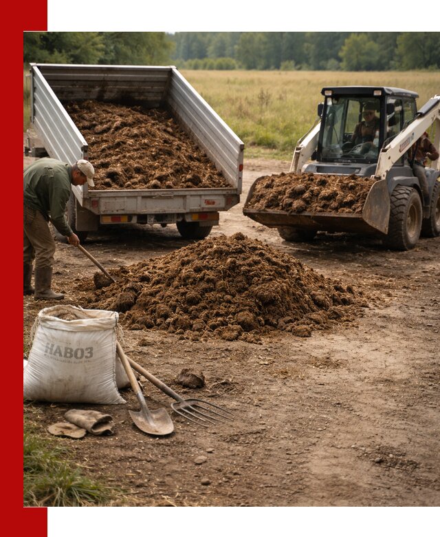 Доставка конского навоза в Орске с разгрузкой и доставкой на объект