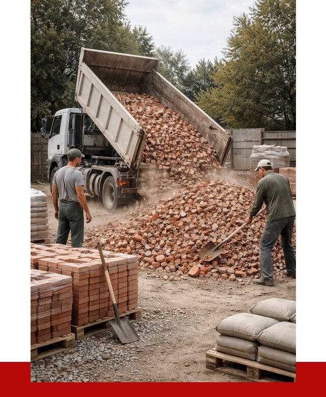 Бой кирпича в Орске с доставкой от 4343 руб/куб | ПРОНЕРУДРск