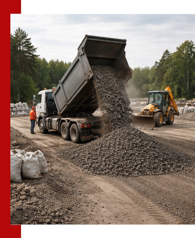 Доставка дробленого асфальта в Орске для дорожных работ