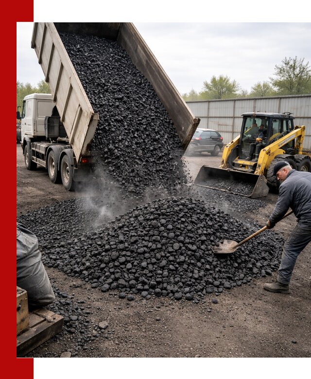 Доставка угля орех в Орске оптом и в розницу