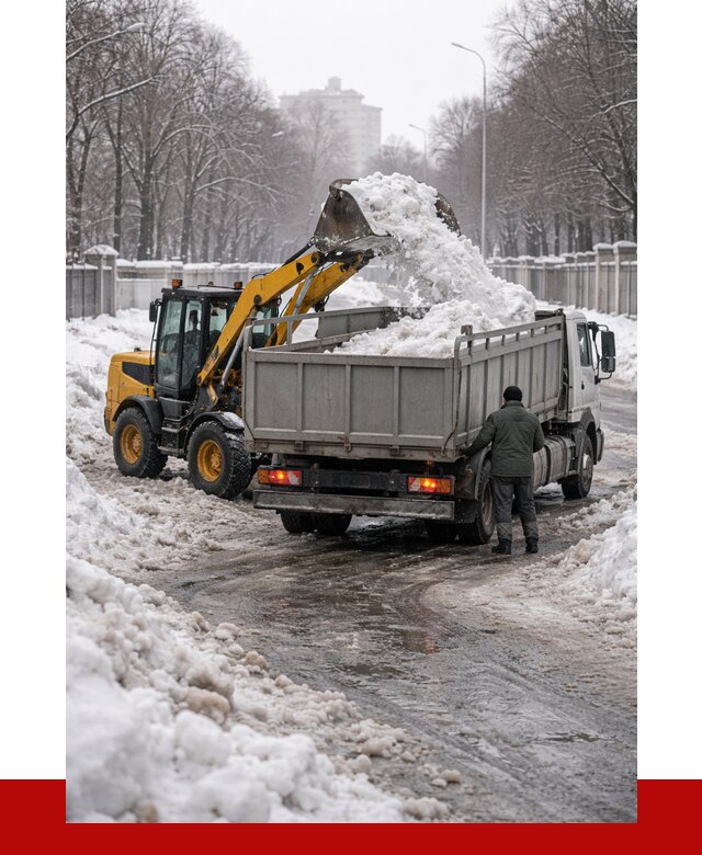 Вывоз снега с погрузкой в Орске от 3619 р. ПРОНЕРУДРск